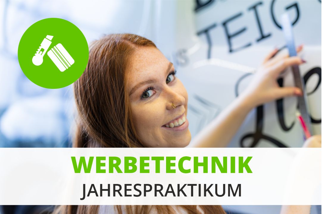 Stellenangebot für ein Jahrespraktikum im Bereich Werbetechnik